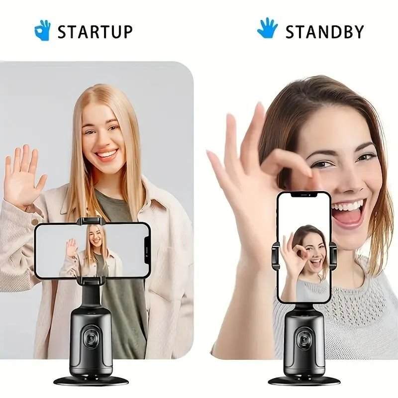 Auto Tracking Phone Holder with 360 Rotation - Image 4