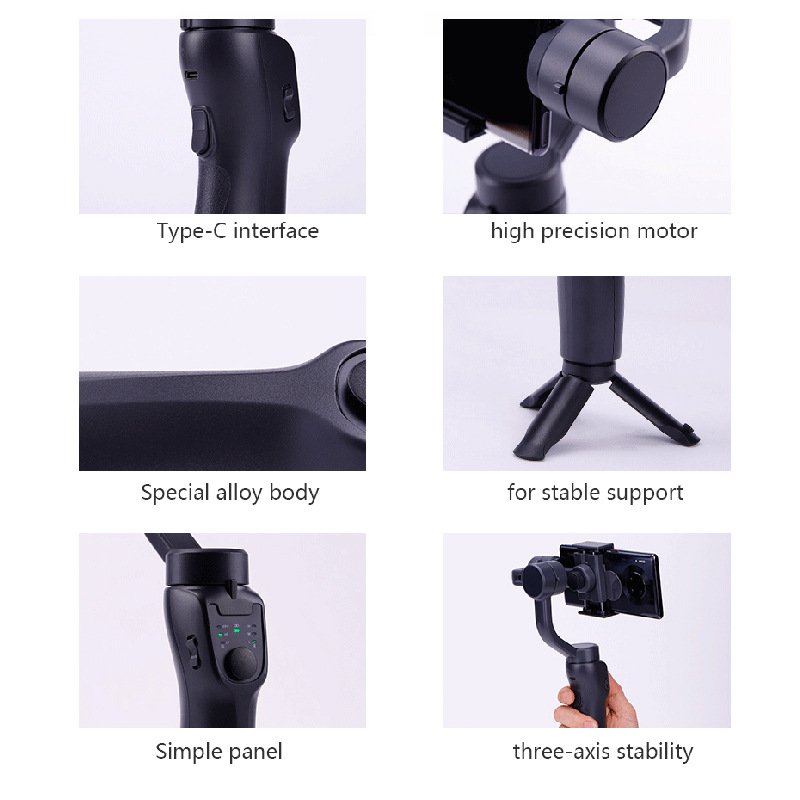 Smart 3-Axis Stabilizer Tripod for Mobile Video - Image 2