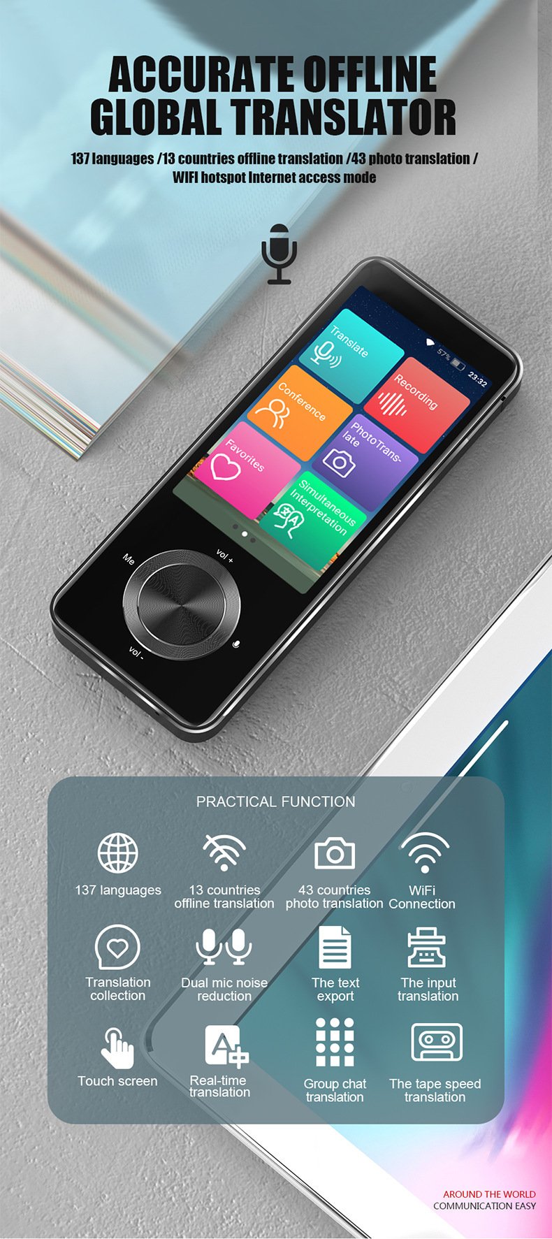 M9 Smart Voice Translator with WiFi and Camera - Image 4