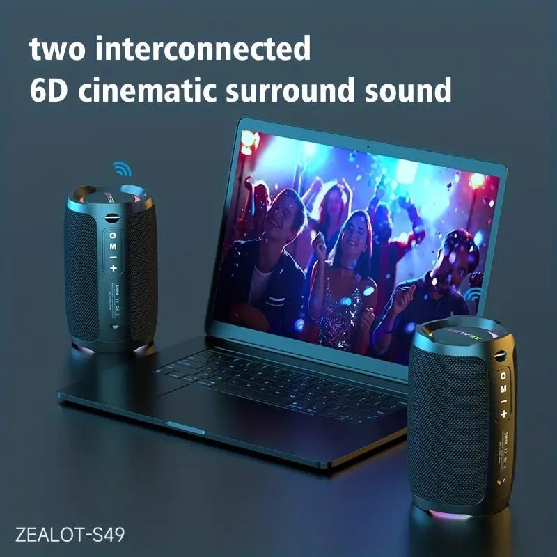 Portable Waterproof Bluetooth Subwoofer Speaker with Bass - Image 5