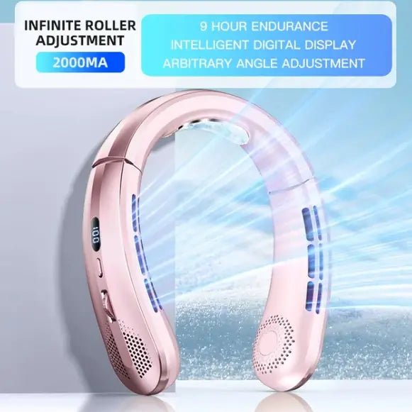 Neck Breeze Portable Fan with Display - Image 7