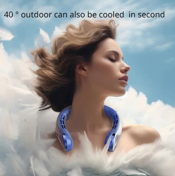 Neck Breeze Portable Fan with Display - Image 4